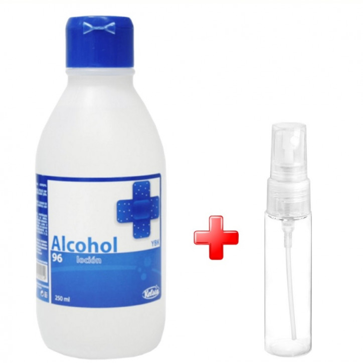 250ml alcohol para la piel, antiséptico para desinfectar la piel, manos e instrumentos, previene la infección
